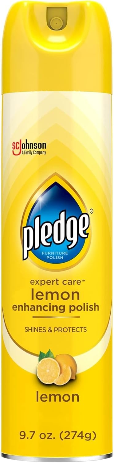 Pledge Enhancing Polish, Furniture & Wood Spray, Lemon Scent, 9.7oz gallery