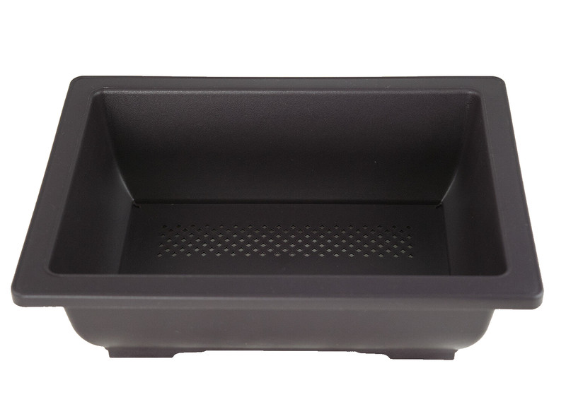 8 Rectangular Plastic Bonsai / Cactus & Succulent Pot 10"x 7.5"x 3" Dark Brown gallery