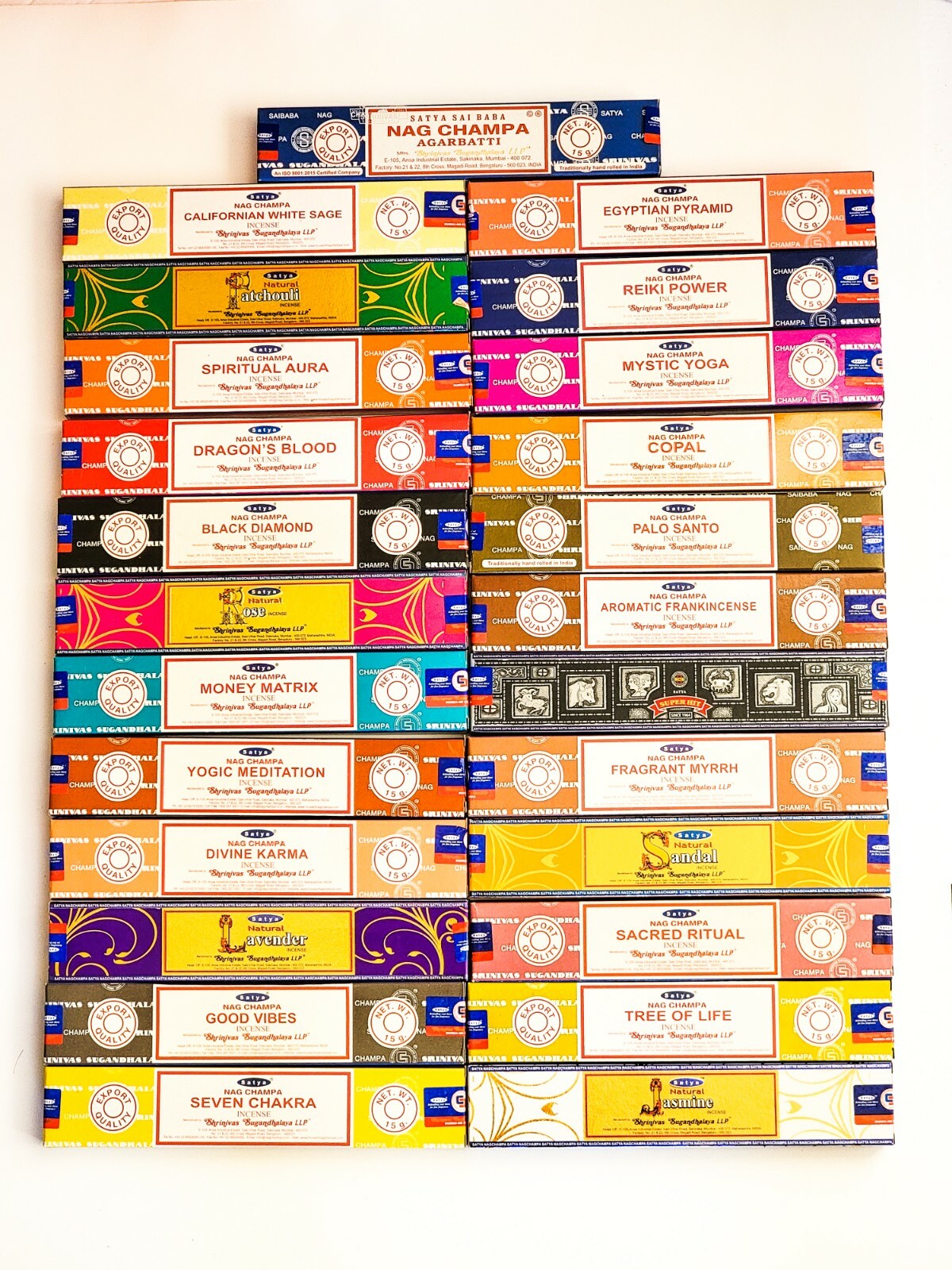 Lot 90 gm Satya Nag Champa Assorted Sampler Incense Sticks - Mix N Match !! gallery