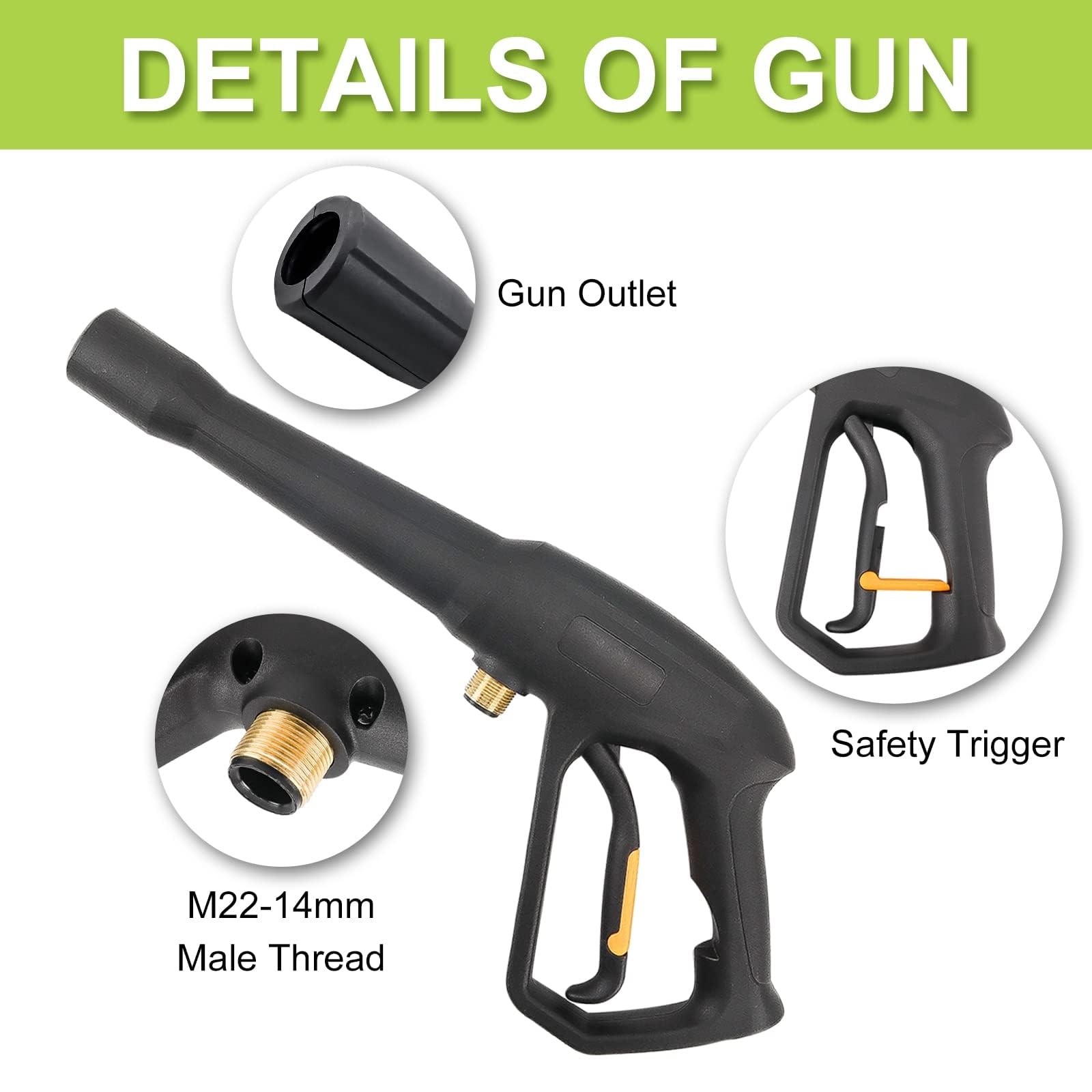 Replacement Spray Gun with Extension Wand & 32FT Hose Kit, Compatible with So... gallery