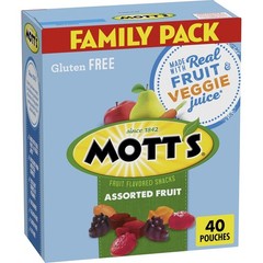 Assorted Fruit Snacks Family Pack, Gluten Free Gummies, Made with Fruit & Veg…