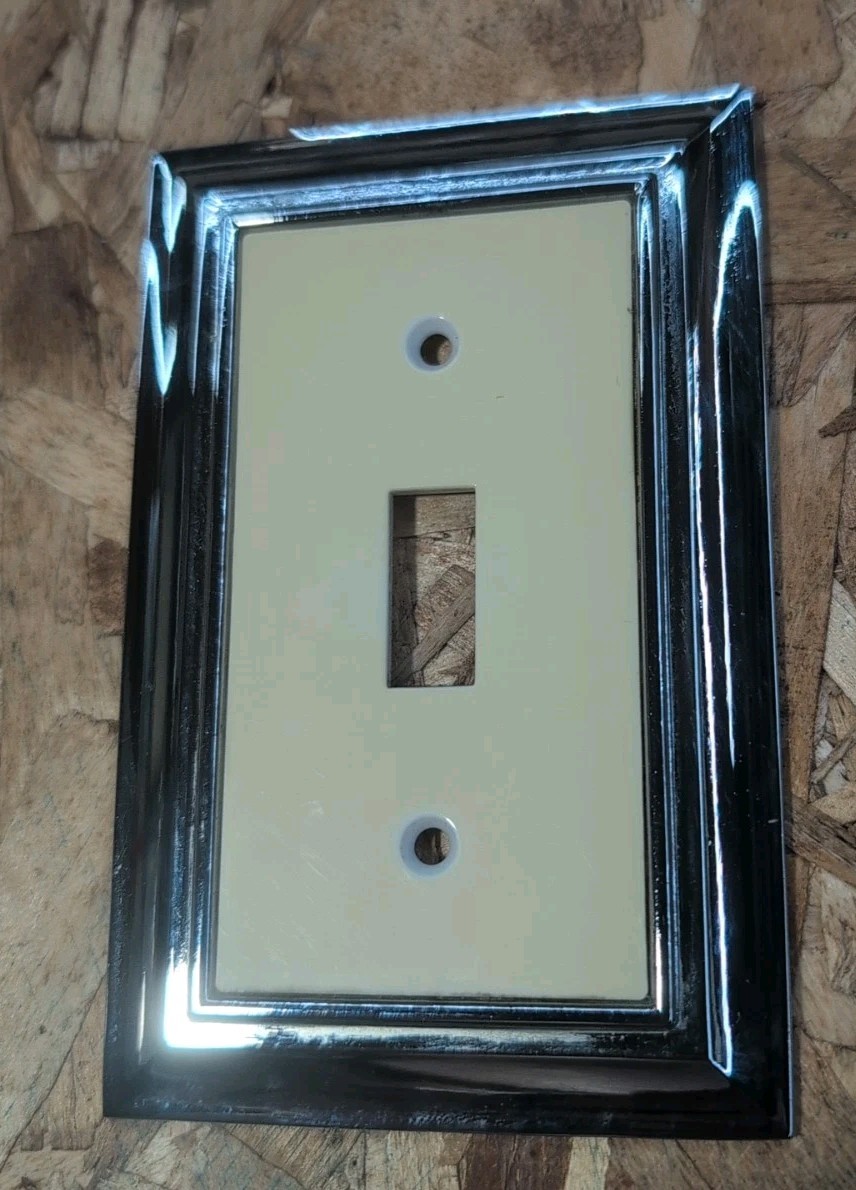 2005 LHMC Single Gang Light Switch Cover - Chrome & Plastic - #3 gallery