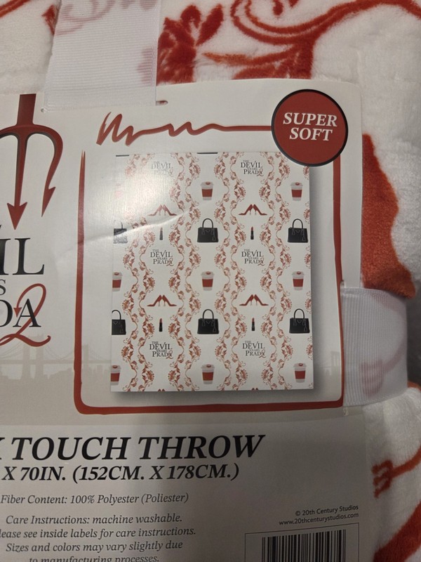 New The Devil Wears Prada 2 Silk Touch Throw Blanket, 60" x 70 gallery