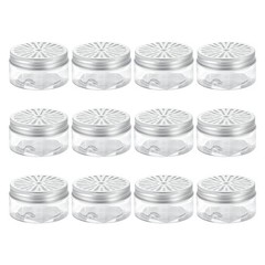 12 Pcs Empty Scent Beads Storage Container 3oz/80ml Air Freshener Tins