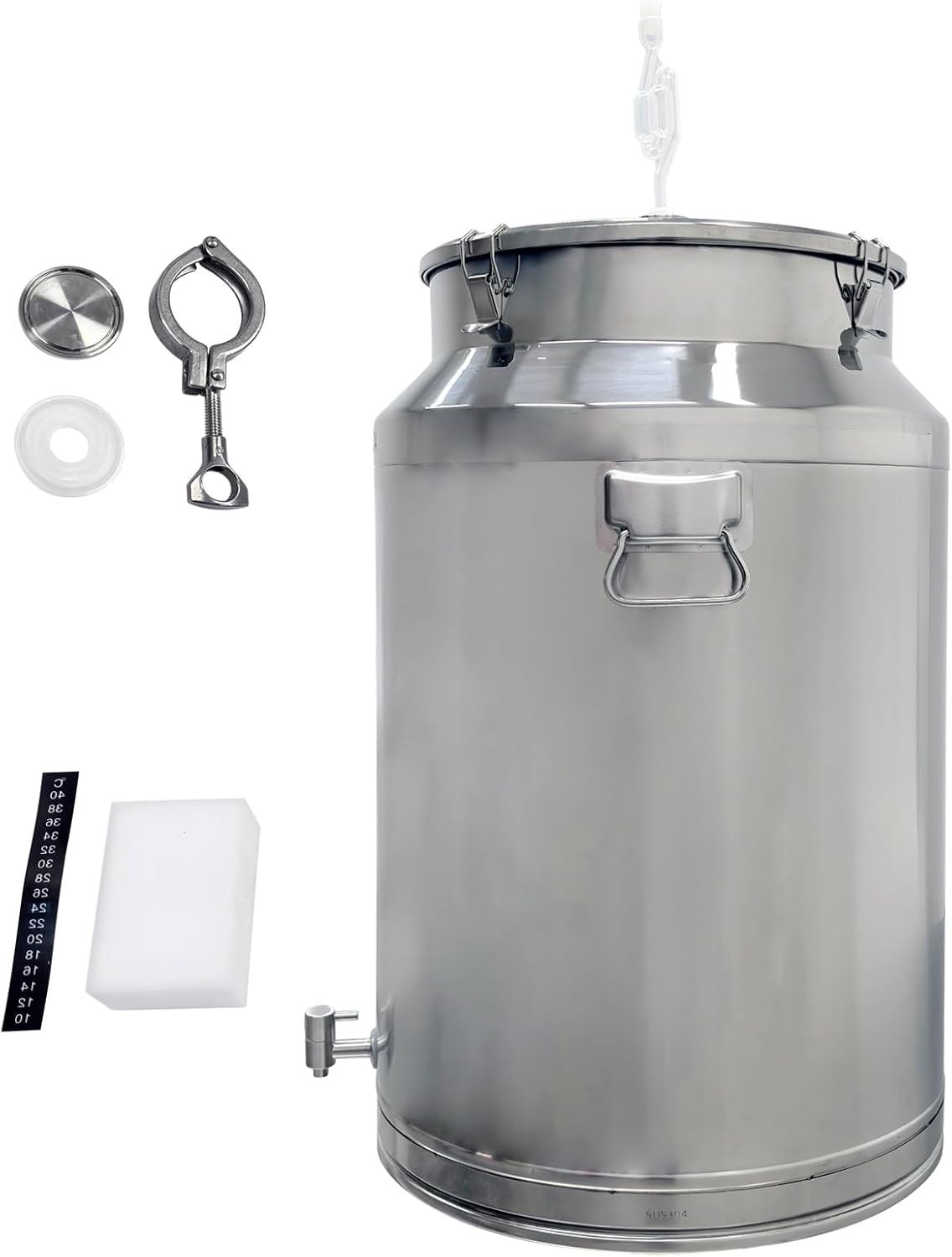 Fermentation Tank 125 L/33 Gal Stainless Steel Fermenter Metal Airtight Canister gallery