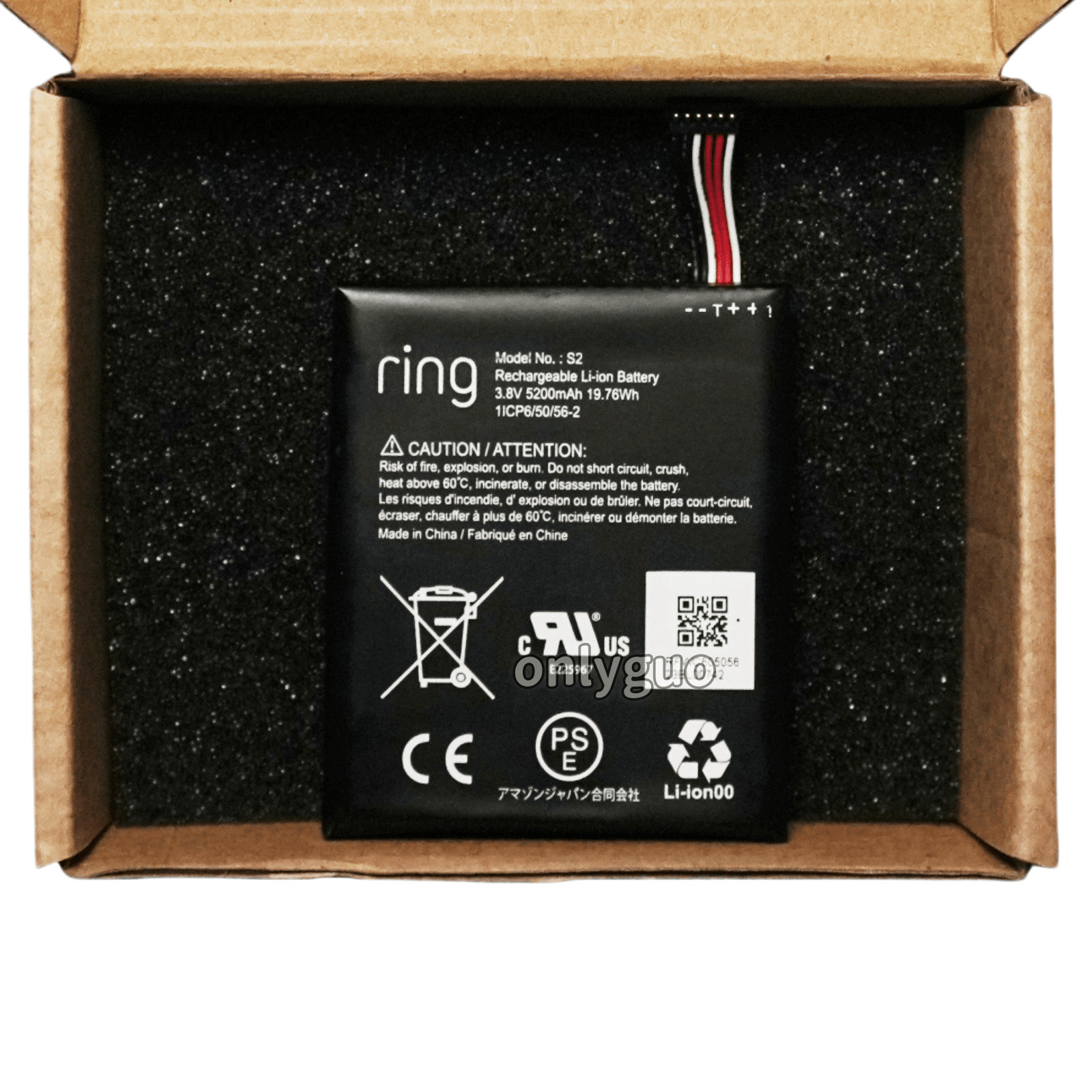 New 5200mAh S2 Replacement Battery for Ring Video Doorbell 2nd Gen (6-Pin Only) gallery