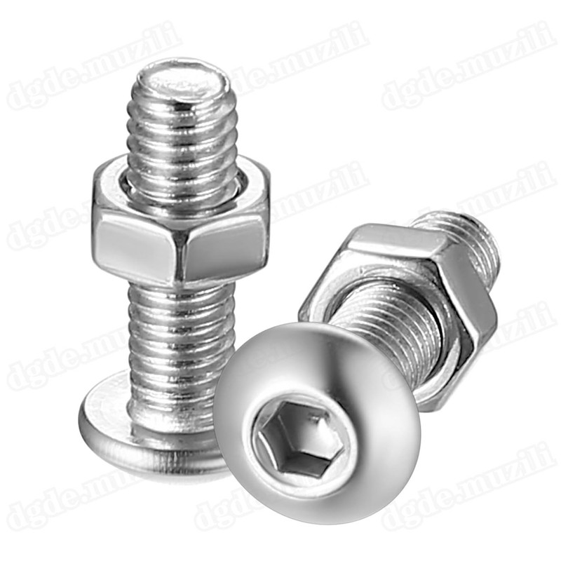 500x M3 4 M5 Button Head Socket Cap Screws Allen Bolts Hex Drive Stainless Steel gallery