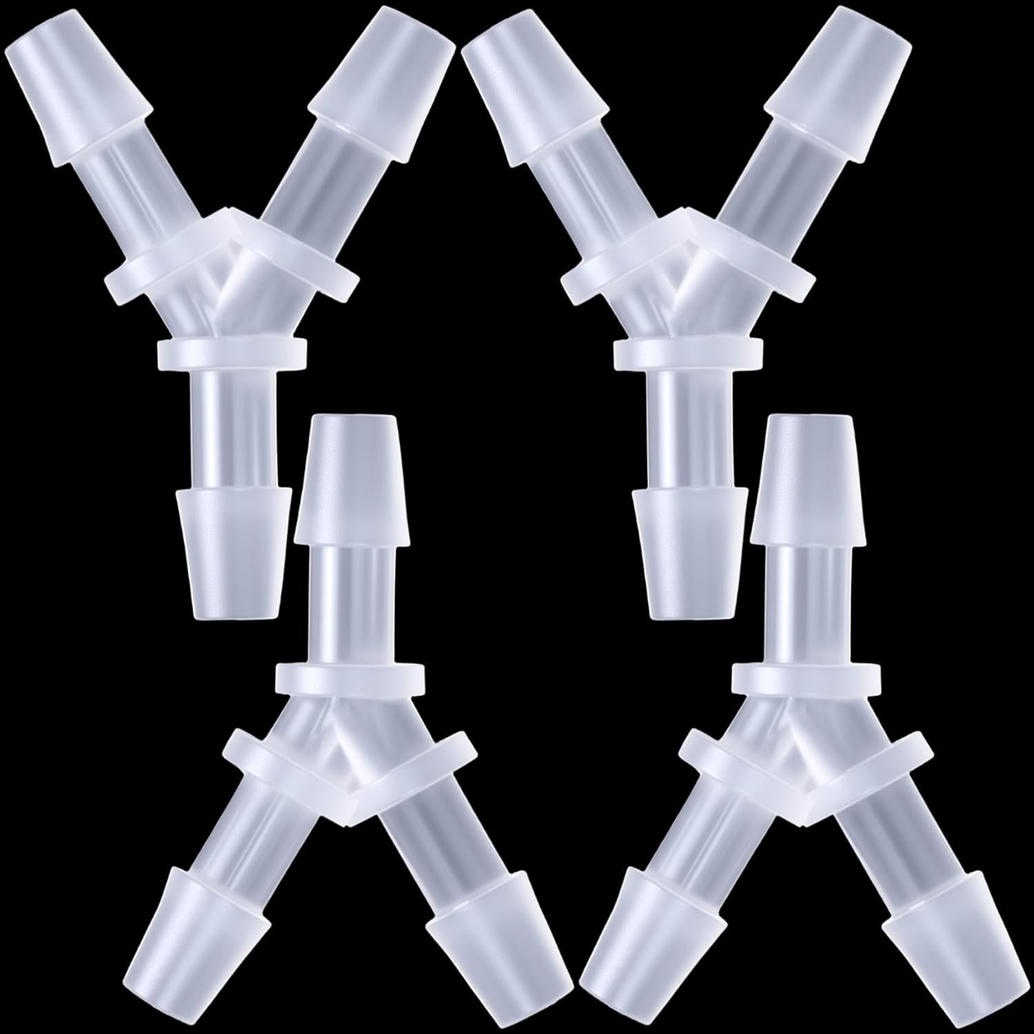 High-Quality Plastic 3-Way Hose Splitter - 4 Pcs Y Connector for 1/8" Tubing gallery