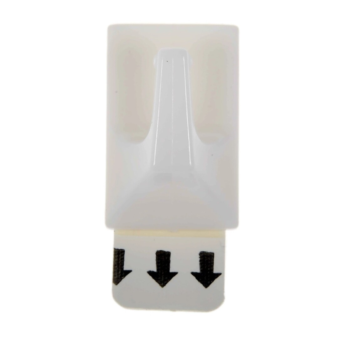 [2X] HyperTough Small Removable Square Hooks 2-Pk W/Adhesive Strips 1 lb. [B53] gallery