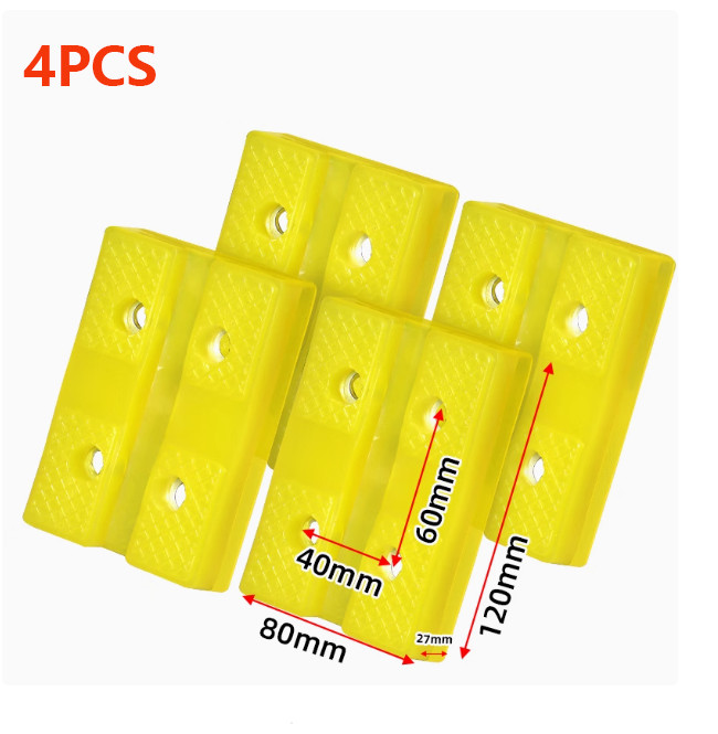 4PCS Rectangle Rubber Lift Arm Pad/ Metal Inserts Fit Auto Lifter Repairs Car gallery