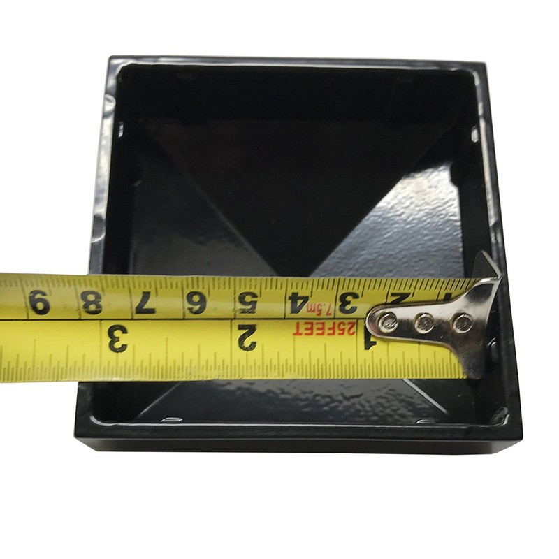 3" x 3" Decorex Hardware Aluminium Pyramid Post Cap for Metal Posts - Black gallery