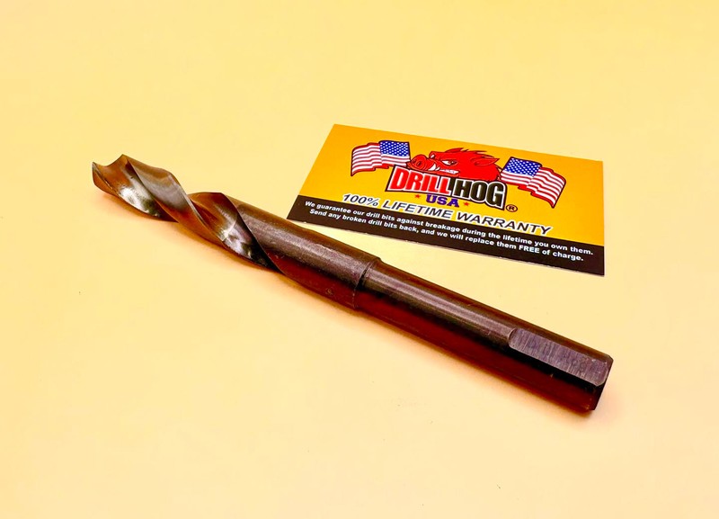 Drill Hog 9/16" Drill Bit 9/16" Silver & Deming Bit Cobalt HSS Lifetime Warranty gallery