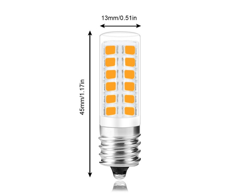5pcs E12 C7 candelabra Led Bulb 3W 110V 39-2835 Ceramics Kitchen Cabinet Light H gallery