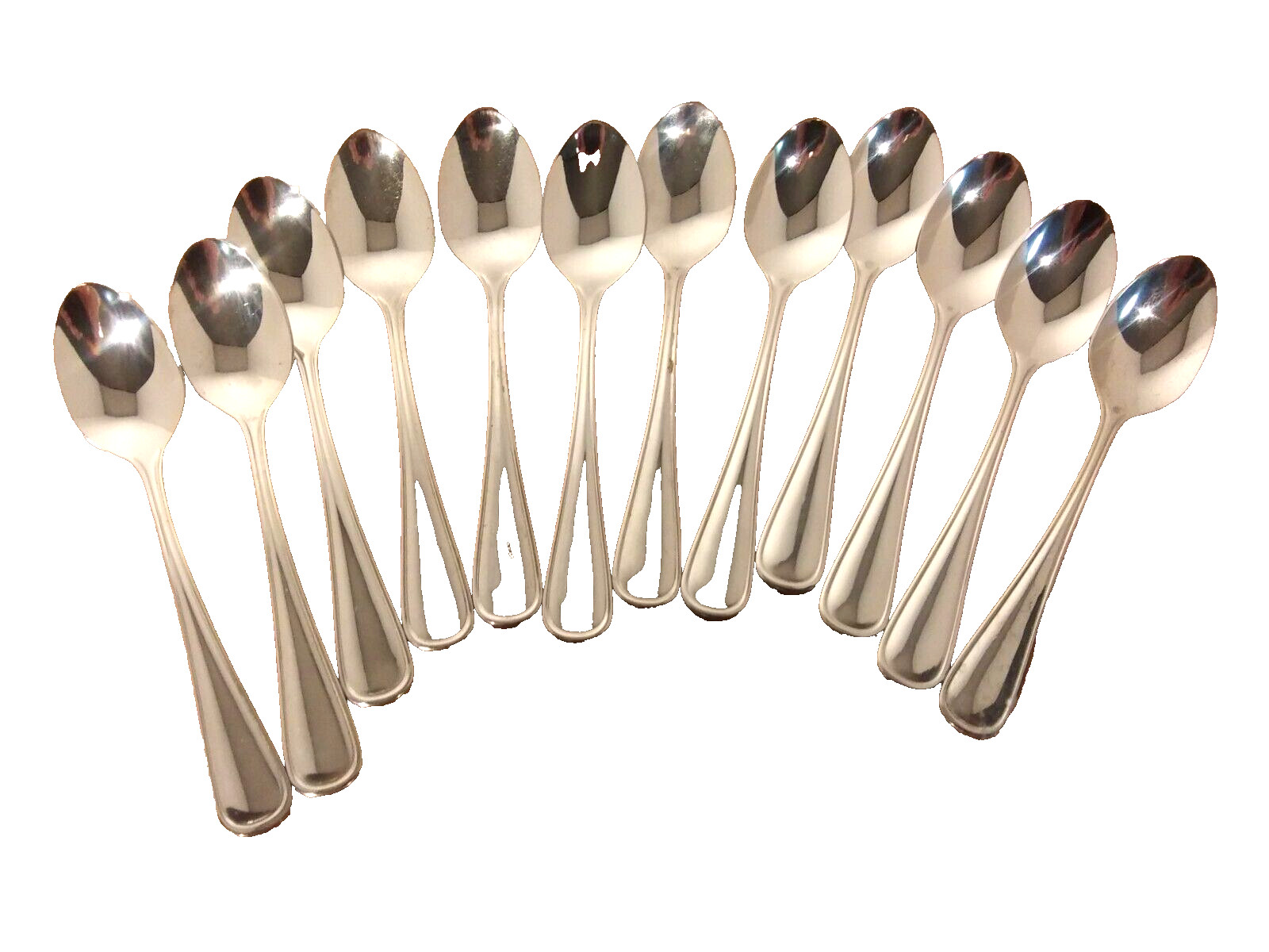 Oneida New Rim Euro Teaspoon- 1 Dozen-Stainless Steel-NEW gallery
