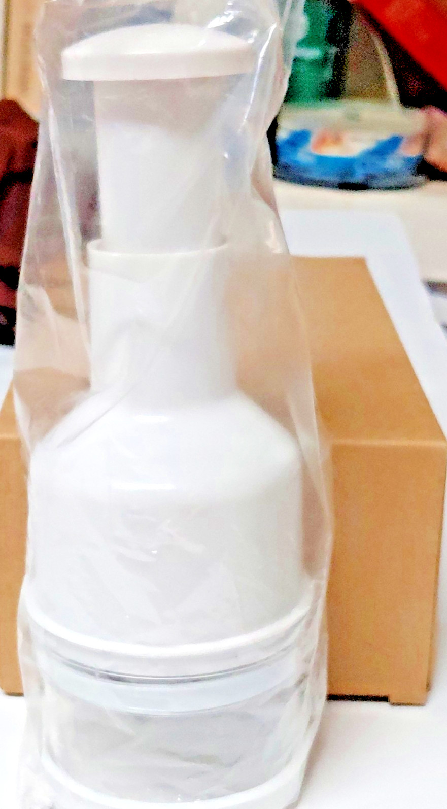 White Plastic Push Function Manual Food Chopper Model 4333 Single Item Set gallery