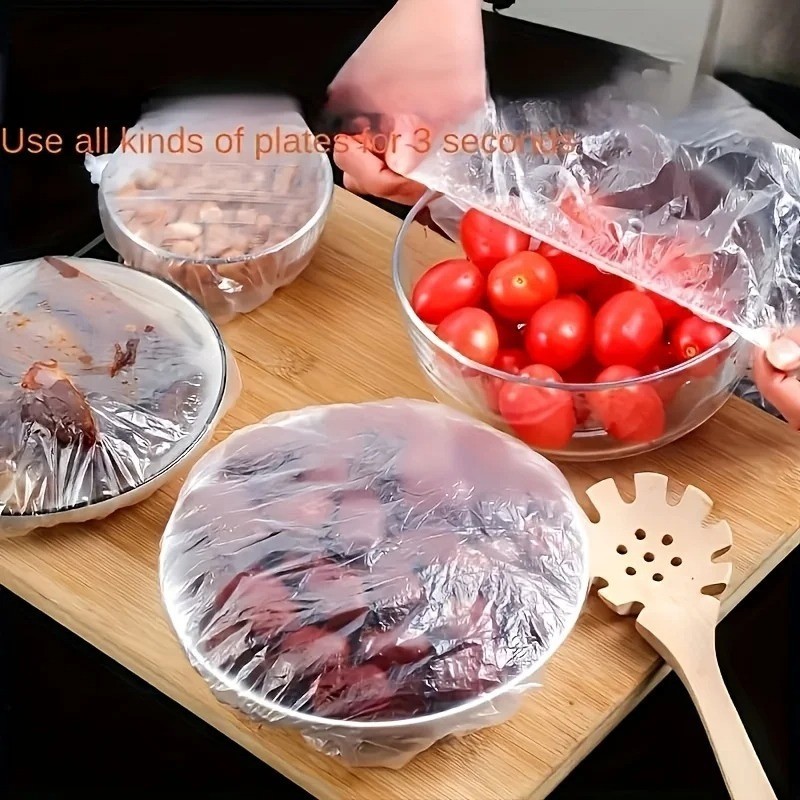 100pcs Reusable Elastic Food Covers Stretch Bowl Plate Wrap Plastic Seals gallery