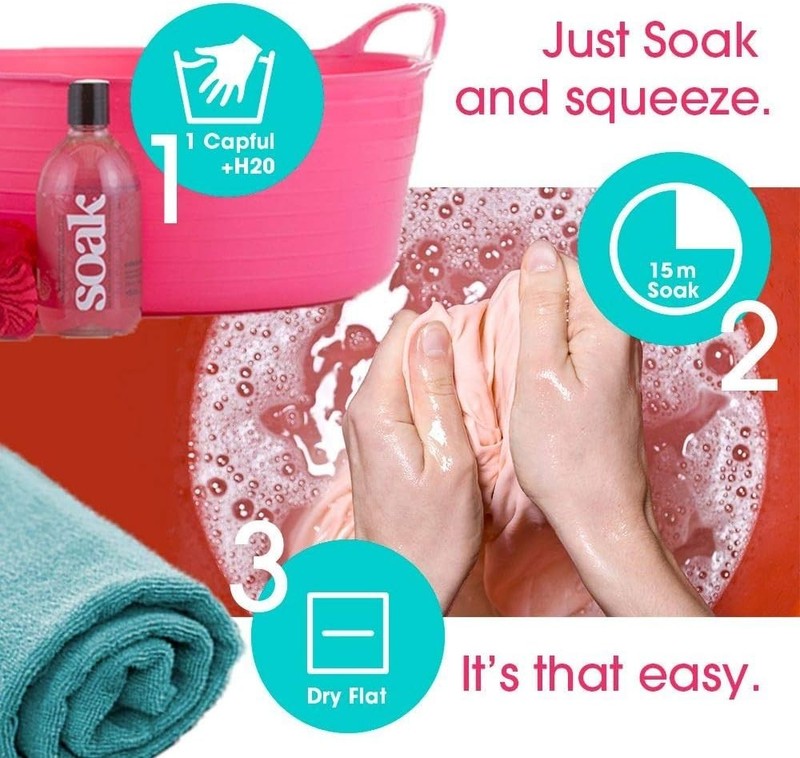 2 Pack Soak Laundry Soap, No Rinse, Plant Derived Hand Wash Detergent, Scentless gallery
