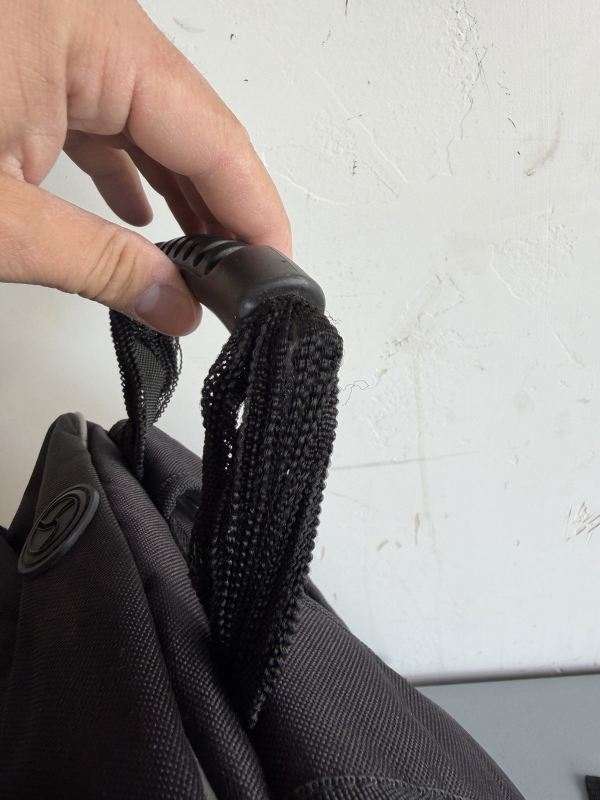 Fossil Black Backpack Outdoor Unit Canvas Carry Handle  4