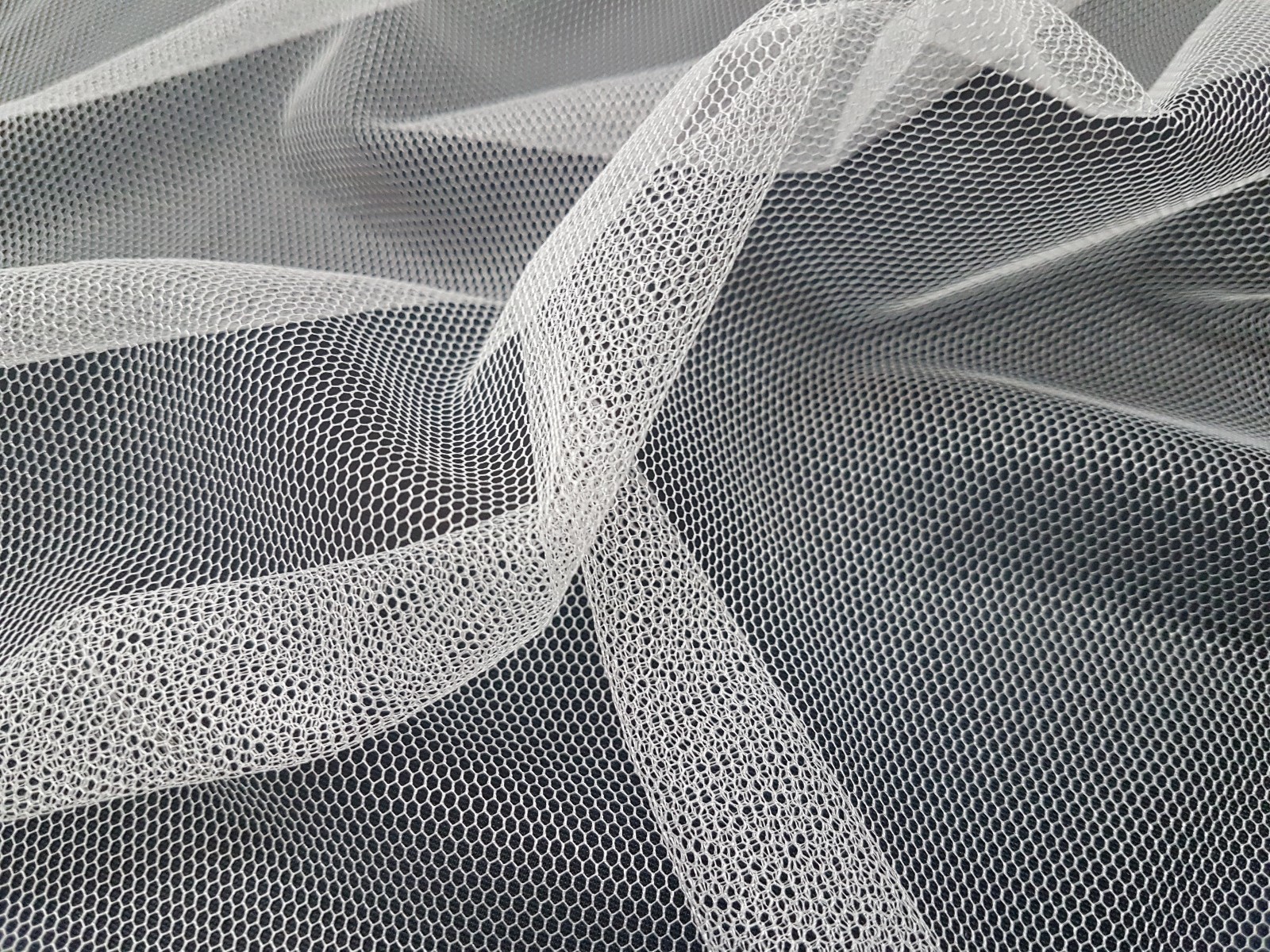 IVORY - SUPER SOFT TULLE NET FABRIC - BRIDAL, EVENTS & DECOR - 280cm wide gallery