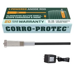 Corro-Protec Powered Anode Rod Water Heater, 20-Year Warranty, Eliminates Rotten