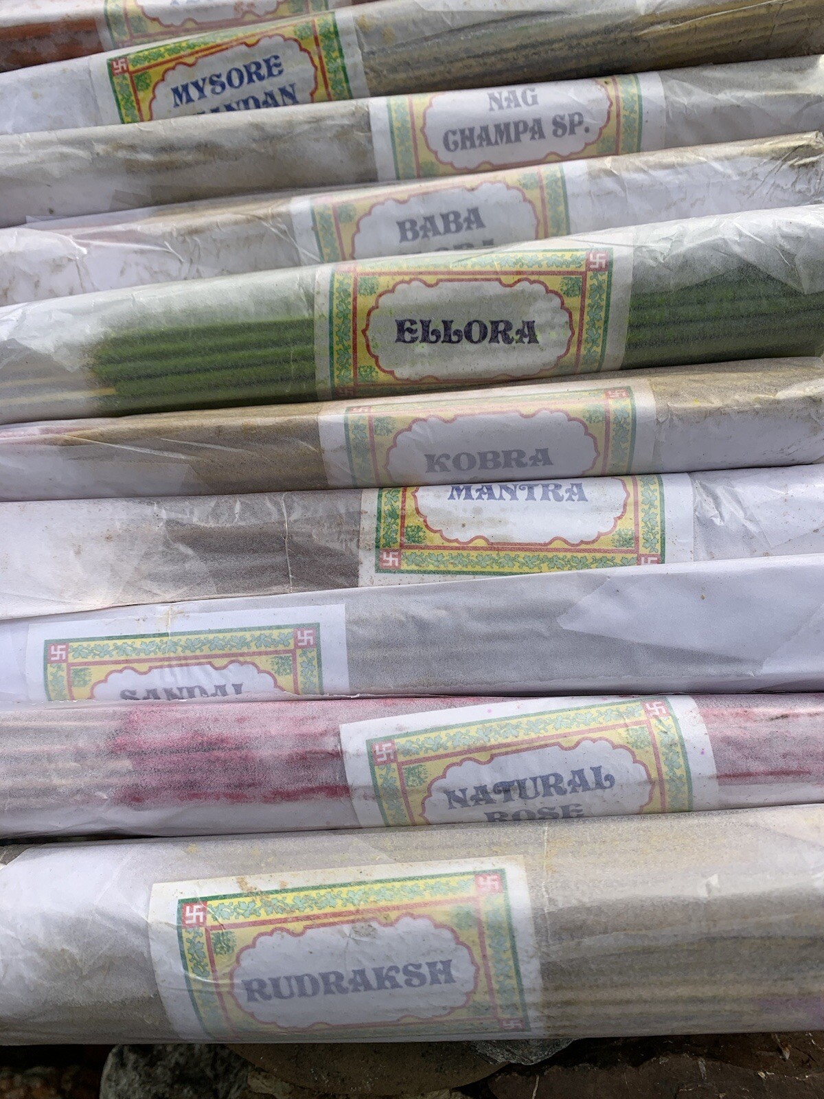 Pushkar Temple Incense from India Handrolled 100 grams from Rajasthan India gallery