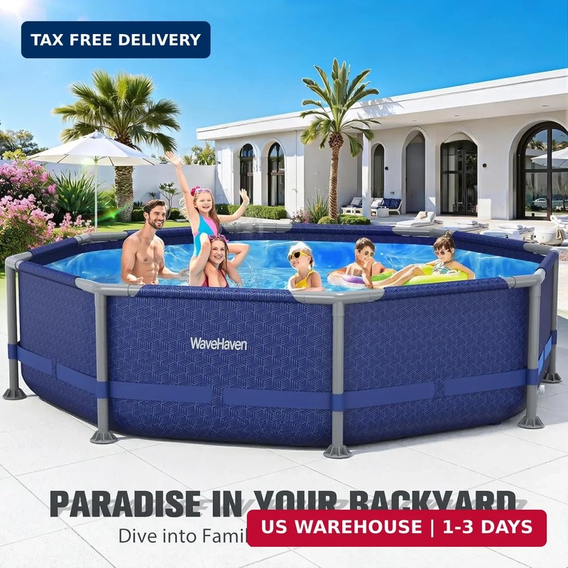 Round Above Ground Swimming Pool Deep Large Family 1200 Gallon 10ft x 30in gallery