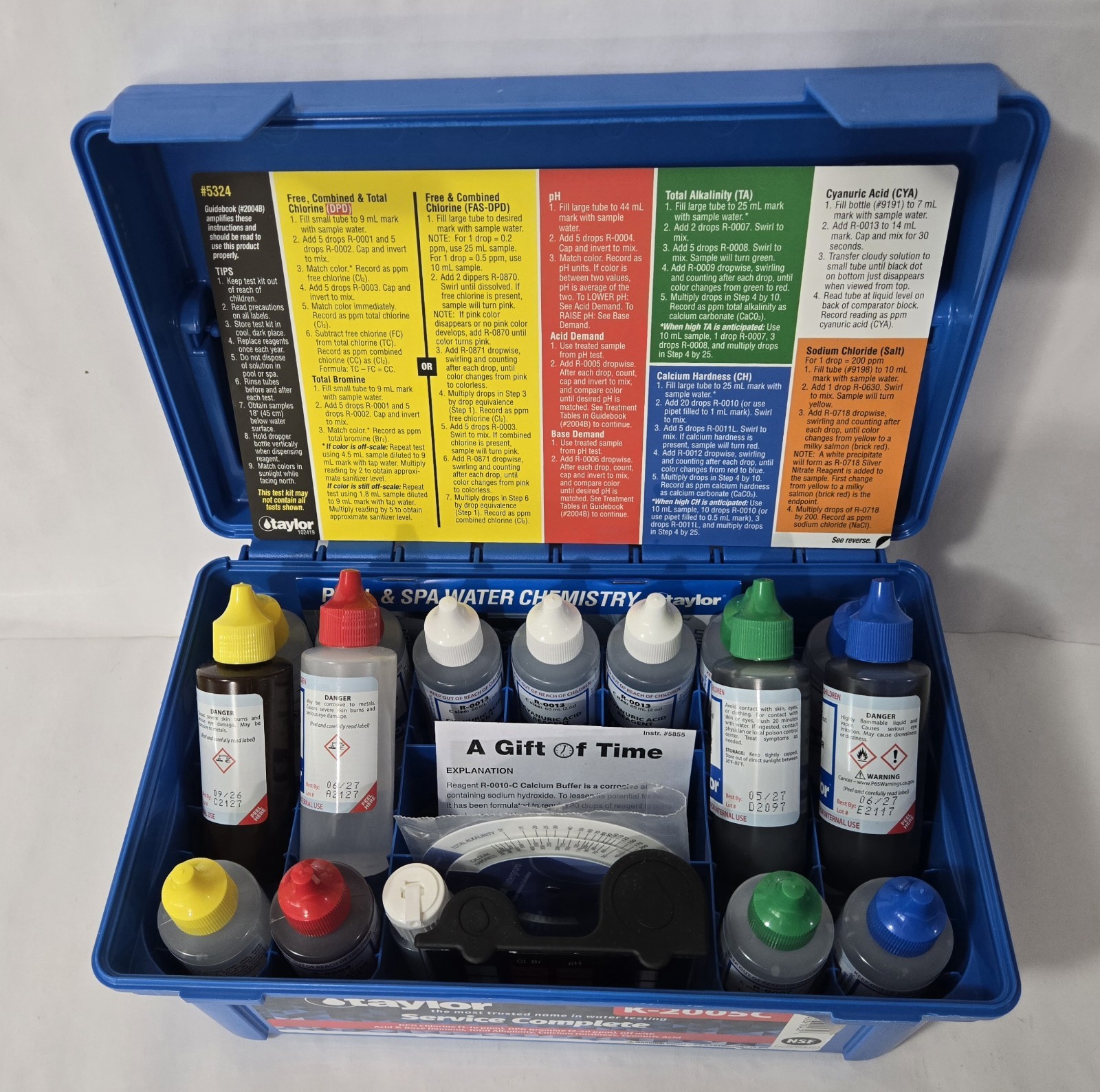 TAYLOR Complete High Range Pool Water Test Kit with Reagents gallery