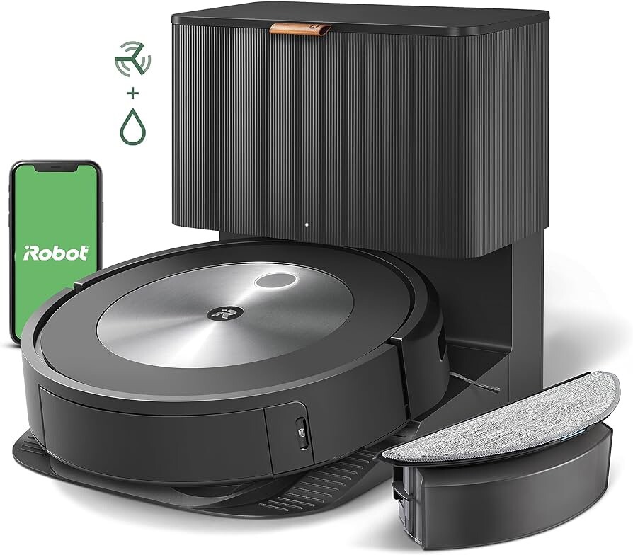 iRobot Roomba Combo J5+ Robot Vacuum & Mop - Black (J557020) gallery