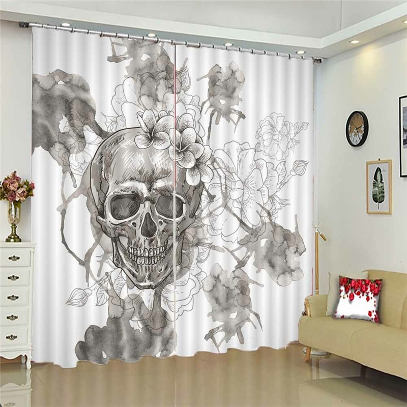 Change Strategy Leaf 3D Curtain Blockout Photo Printing Curtains Drape Fabric gallery