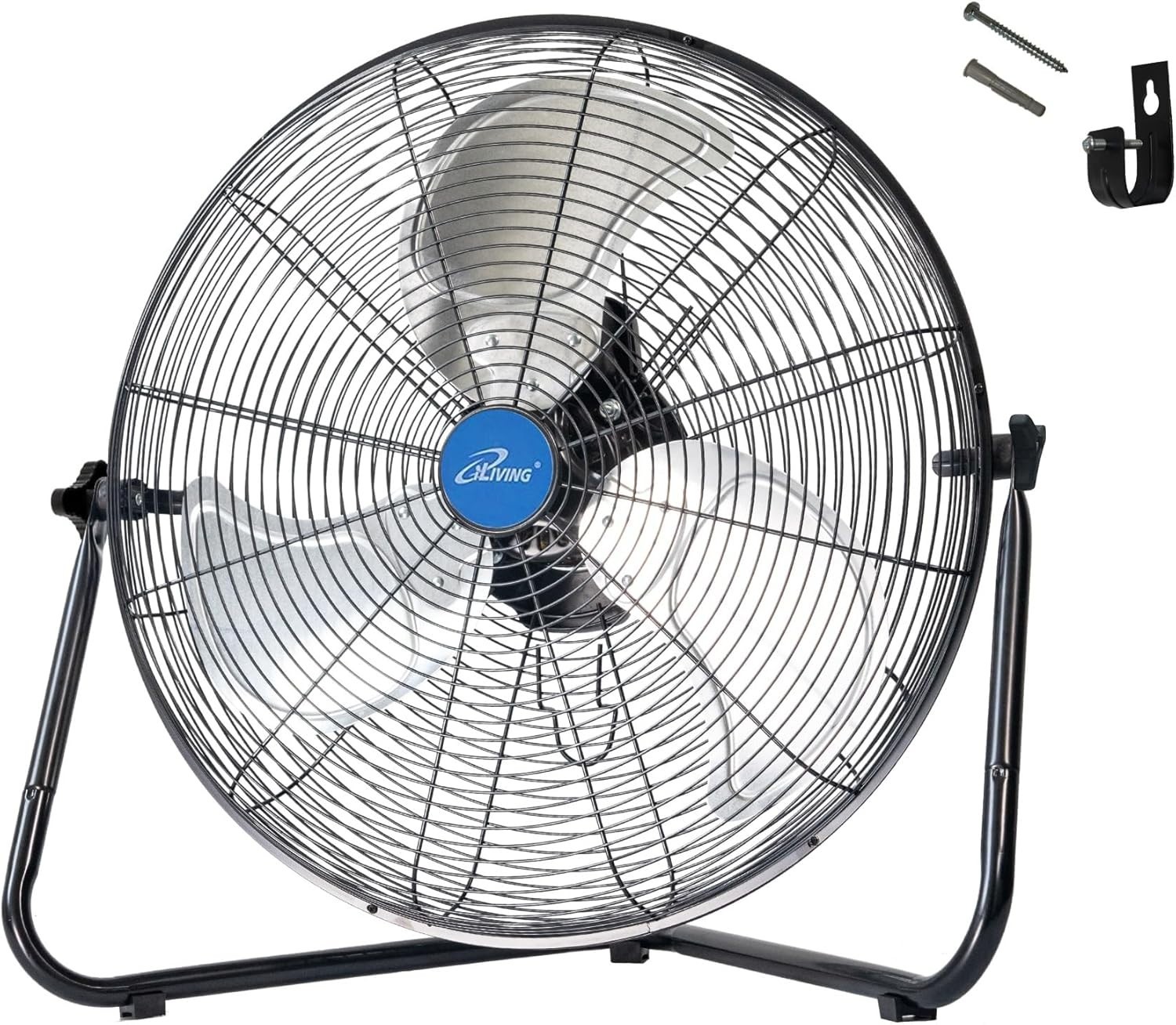20 Inch Heavy Duty Floor & Wall Mount Fan - 5500 CFM, 160-Watt, 3-Speed gallery