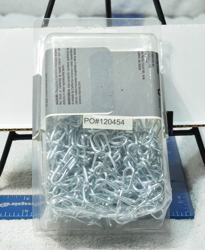 Everbilt 803072 Double Loop Chain #3 x 15 ft. 90 lb. Capacity Zinc Plated gallery