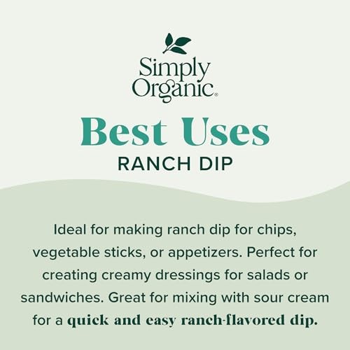 Simply Organic Ranch Dip Mix 1.5 Ounce Gluten Free Non Irradiated Kosher gallery
