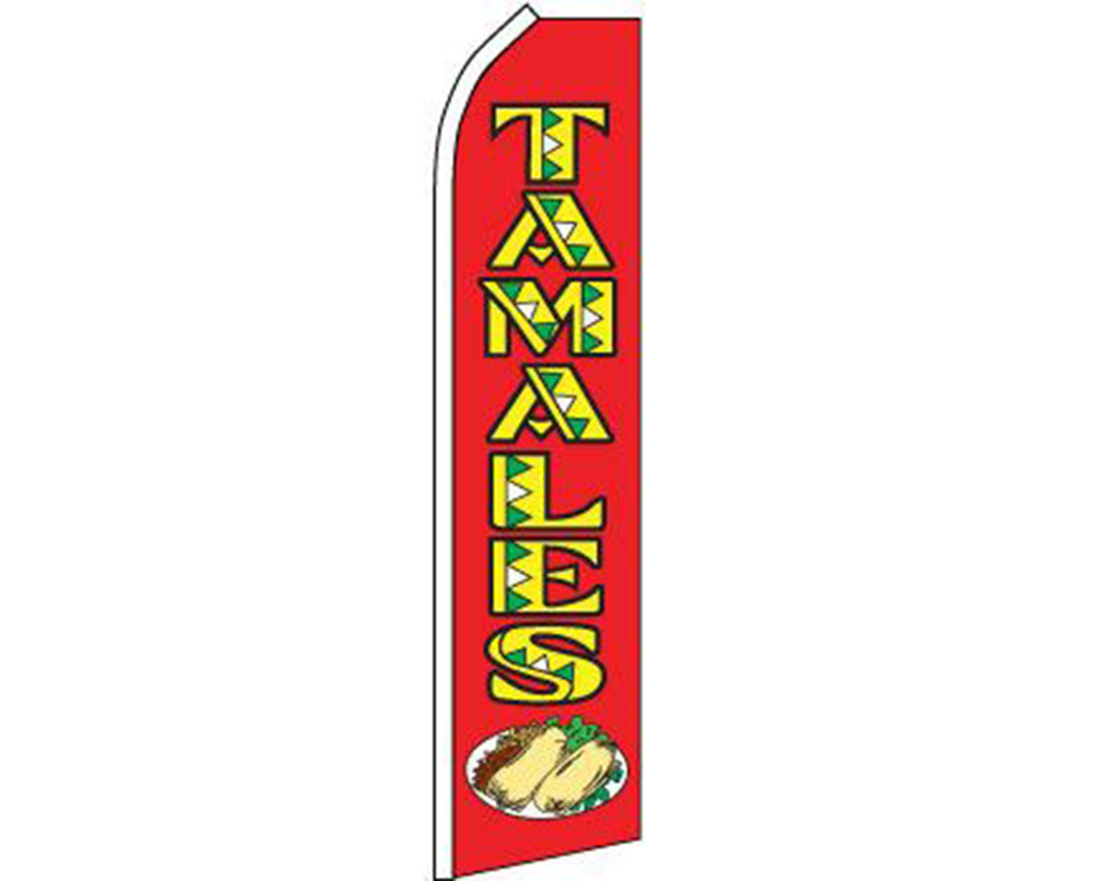 Tamales Red / Yellow Swooper Super Feather Advertising Flag gallery