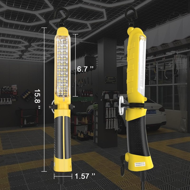 LED Work Trouble Drop Light, Handheld Corded, Strong Magnet, ETL Listed, 16 AWG gallery
