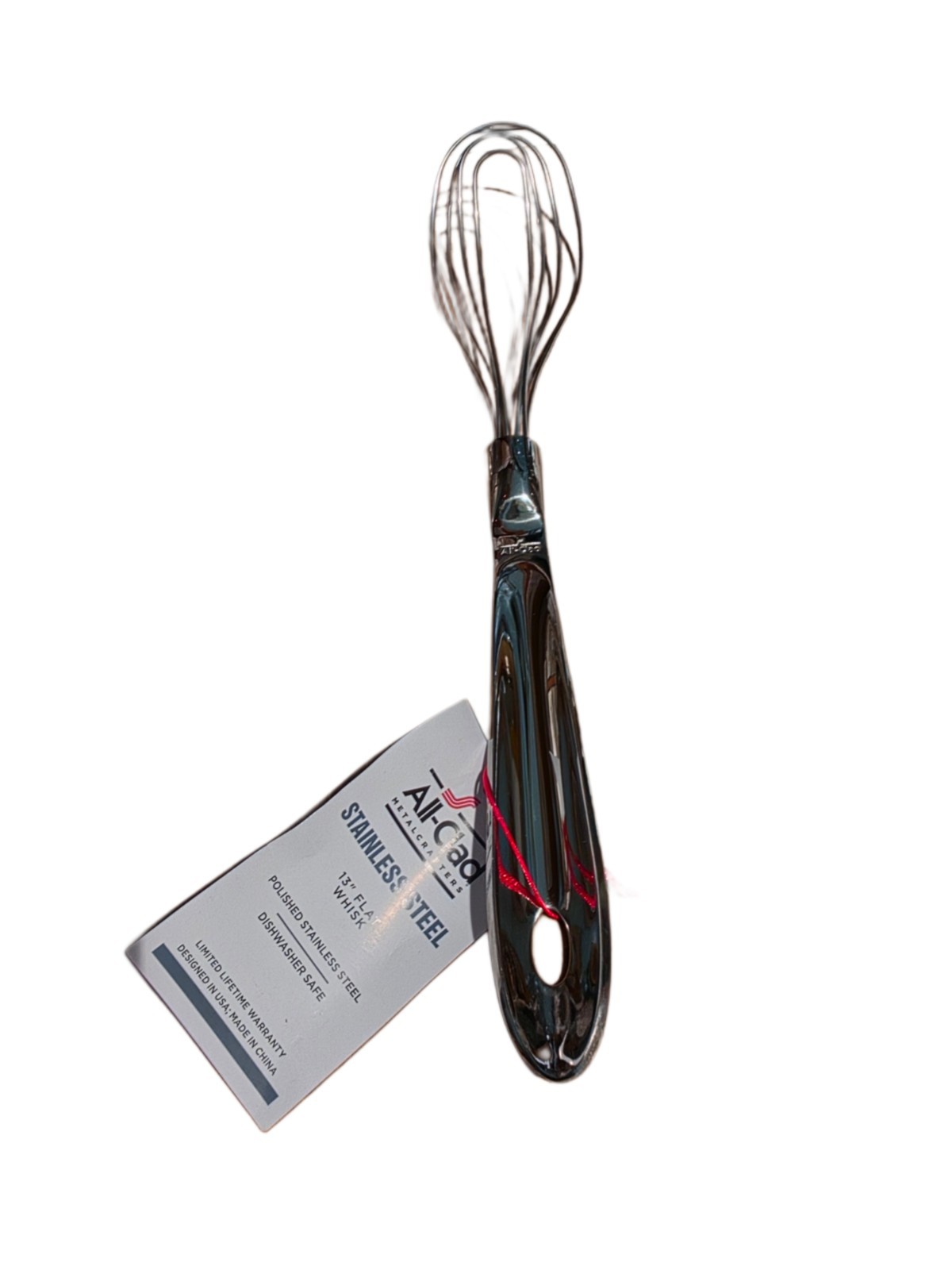 All Clad 13" Flat Whisk Polished Stainless Steel Williams Sonoma - NWT gallery