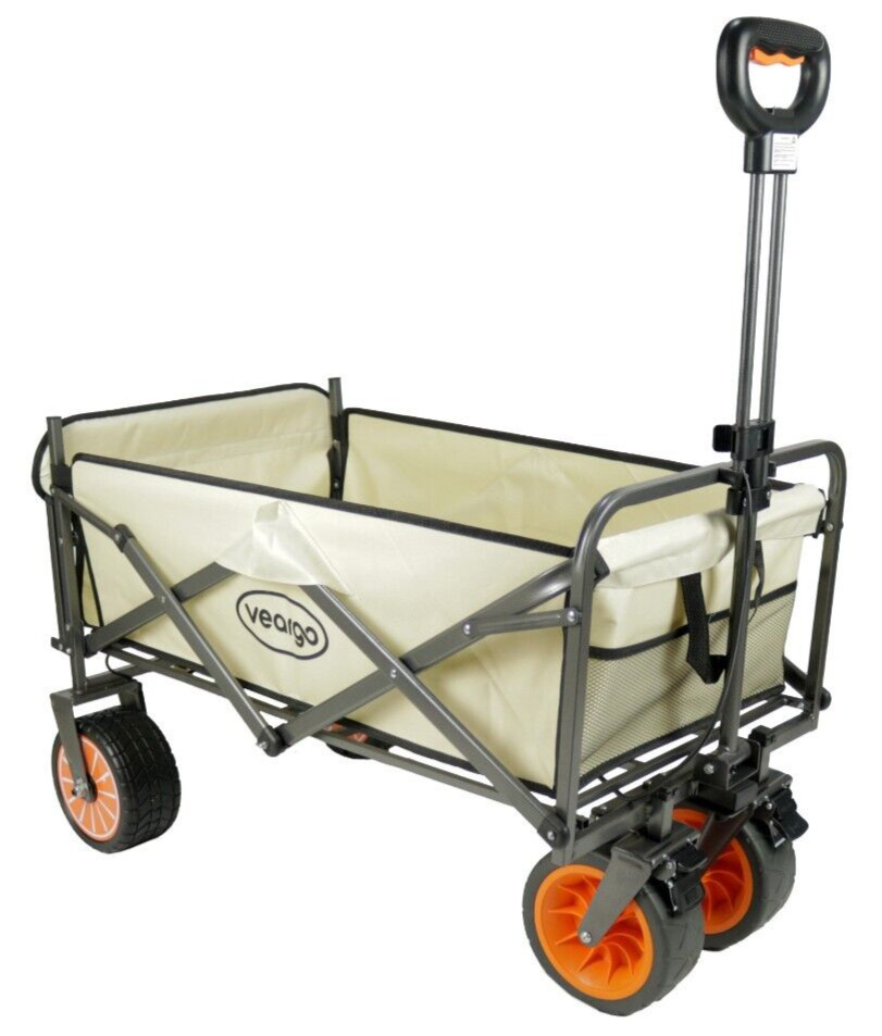 VEARGO Electric Assistance Collapsible Folding Wagon With Tailgate gallery