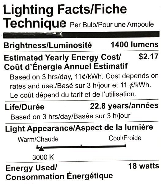 GE 75078 LED PAR30 Reflector Flood LED Light bulb, 18 watt, 1400 lumen, 3000K gallery