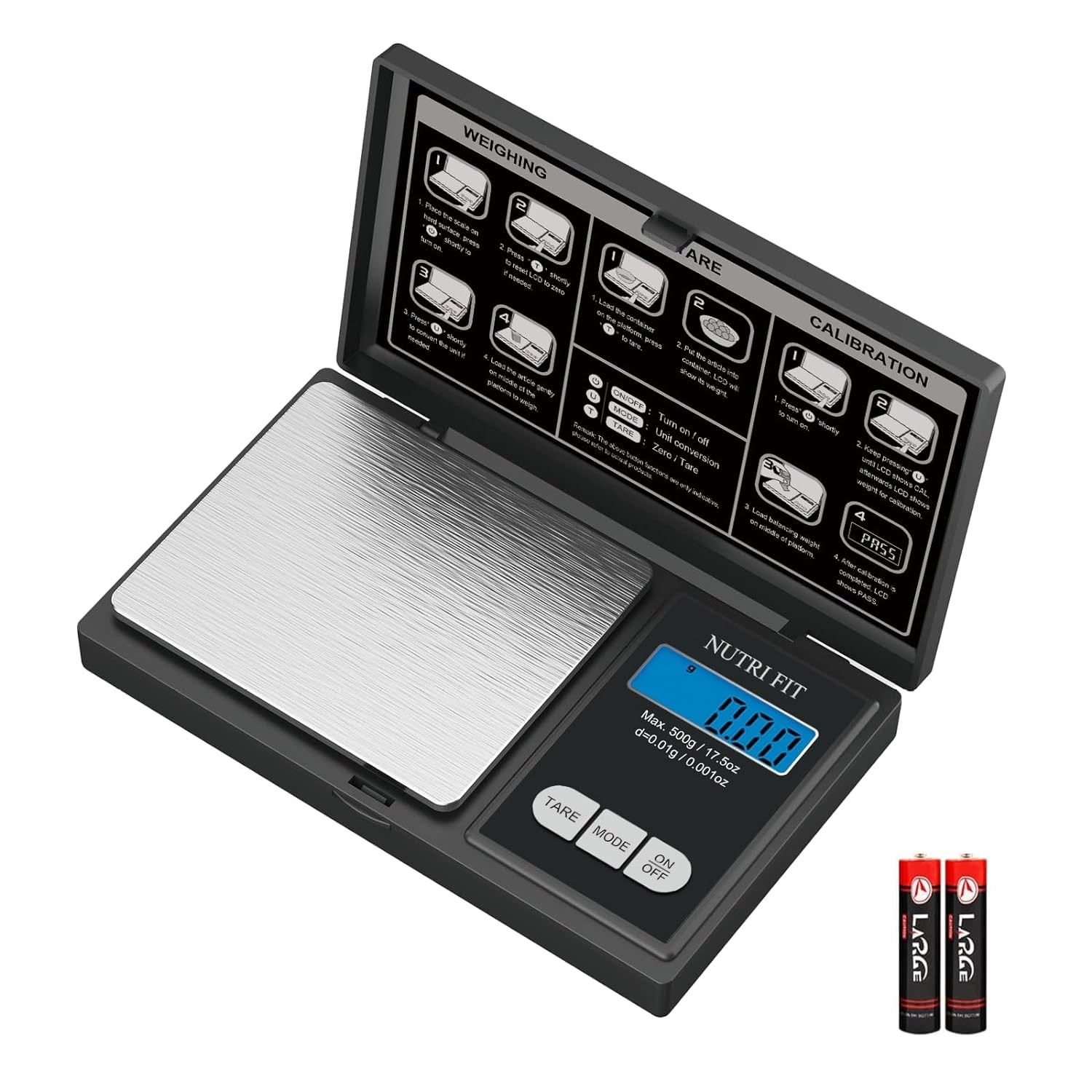 Gram Digital Scale 0.01G Accuracy, 500G Small Pocket Scale Jewelry Scale gallery