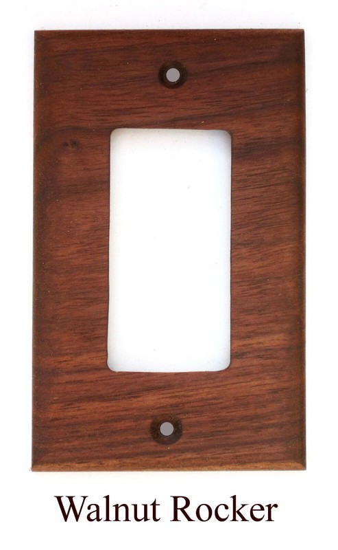 Solid Black Walnut Light Switch Plates/Covers Any Size +Custom gallery