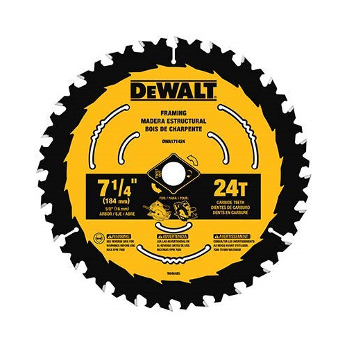 DEWALT DWA171424B10 7-1/4-Inch 24-Tooth Circular Saw Blade, 10-Pack gallery