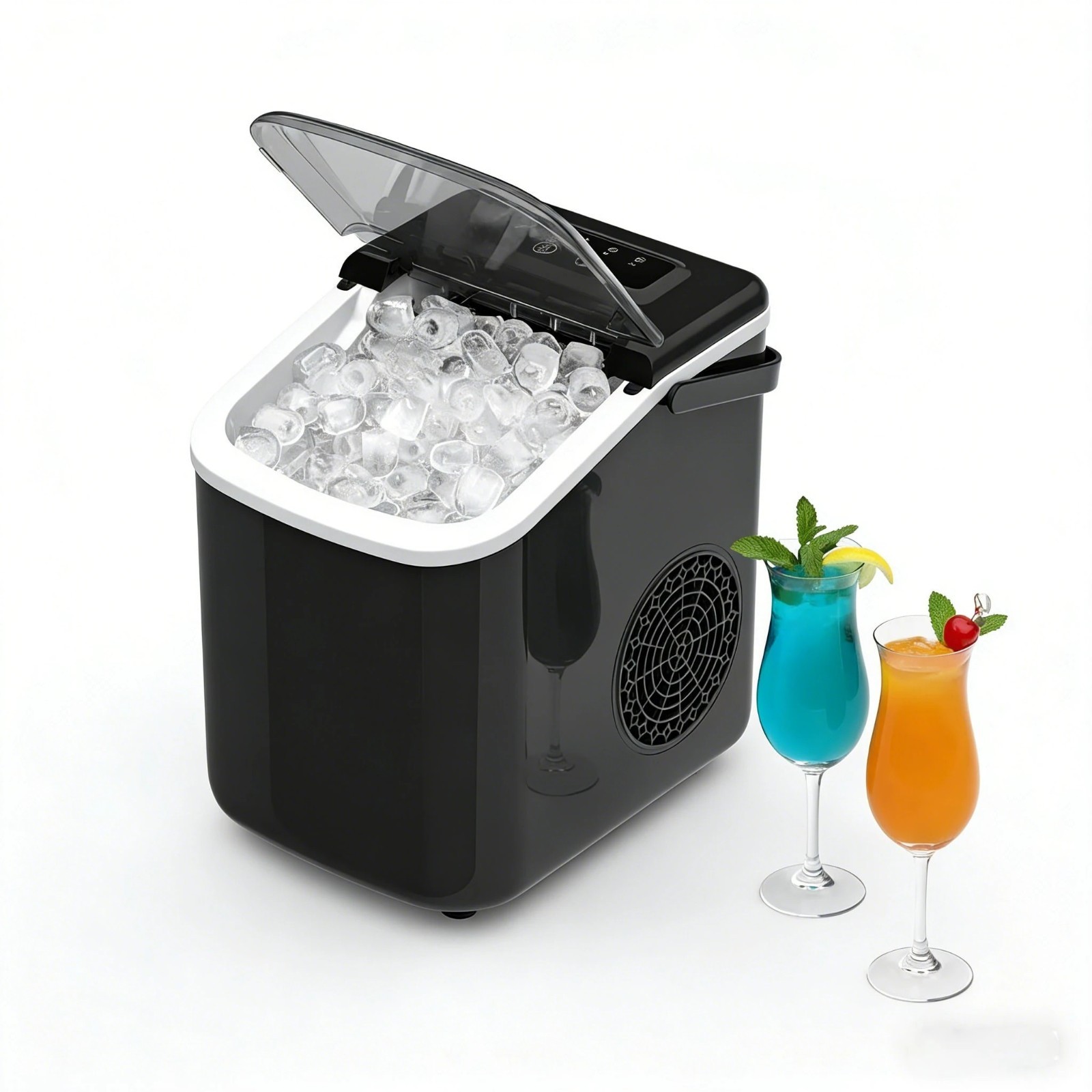 Countertop Ice Maker Compact 26lbs Auto-Clean 11.8" Portable for Camping RV NEW gallery