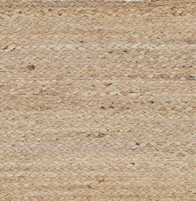 13' x 48" Natural Braided Table Runner Unbleached Jute Tan Oval Rustic Primitive gallery