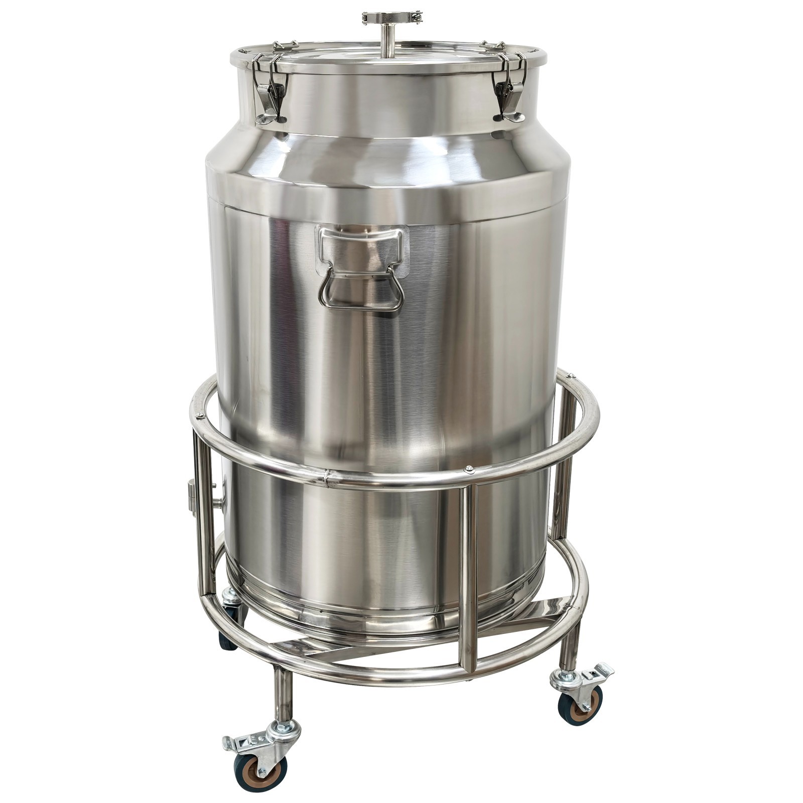 125L 304 Stainless Steel Fermentation Tank with Faucet and Movable Stand gallery