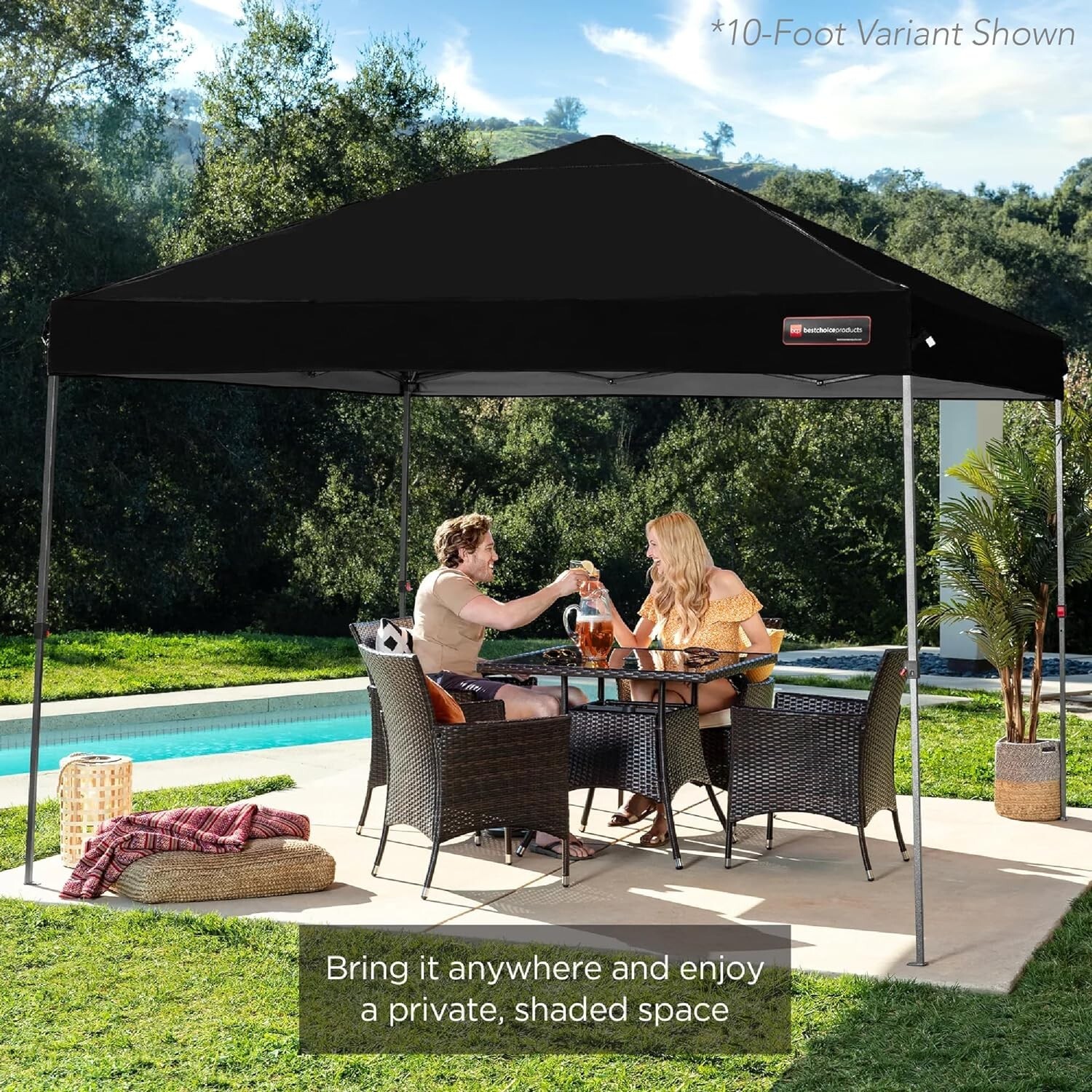 12x12ft 1-Person Setup Pop Up Canopy Tent Instant Portabl gallery