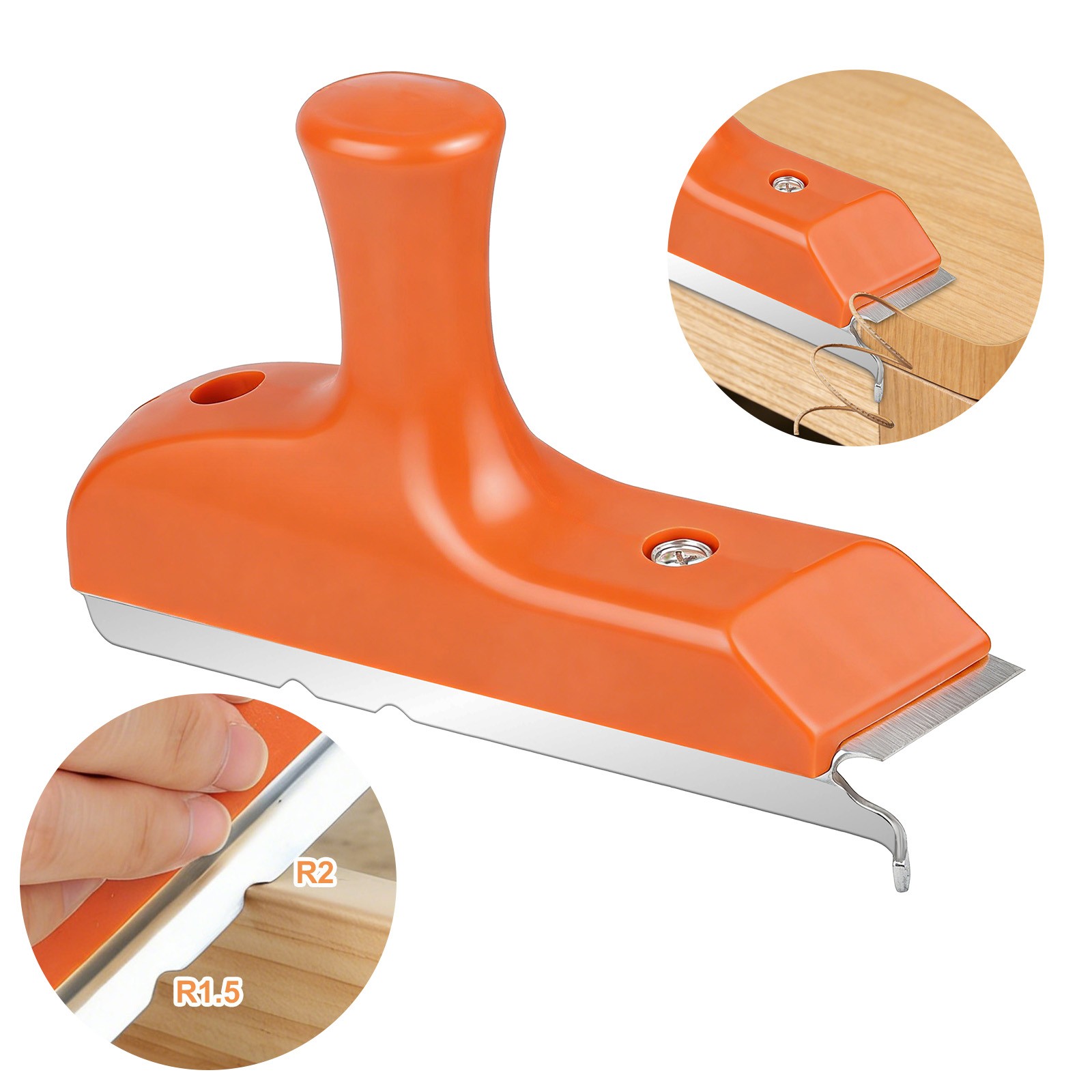 Edge Banding Trimmer R1.5 R2 Chamfer Cutter Hand Tool for PVC ABS Wood Veneer gallery