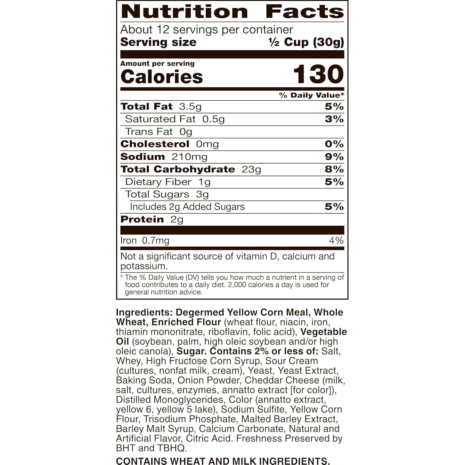Chex Mix Cheddar Snack Mix, Savory Snack Bag, Family Size, 13.5 oz gallery