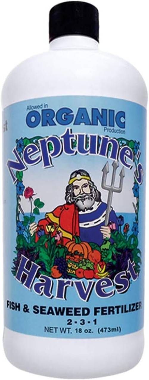 Nutrient-Rich Liquid Fish & Seaweed Fertilizer 2-3-1, 18oz for Blooming Flowers gallery