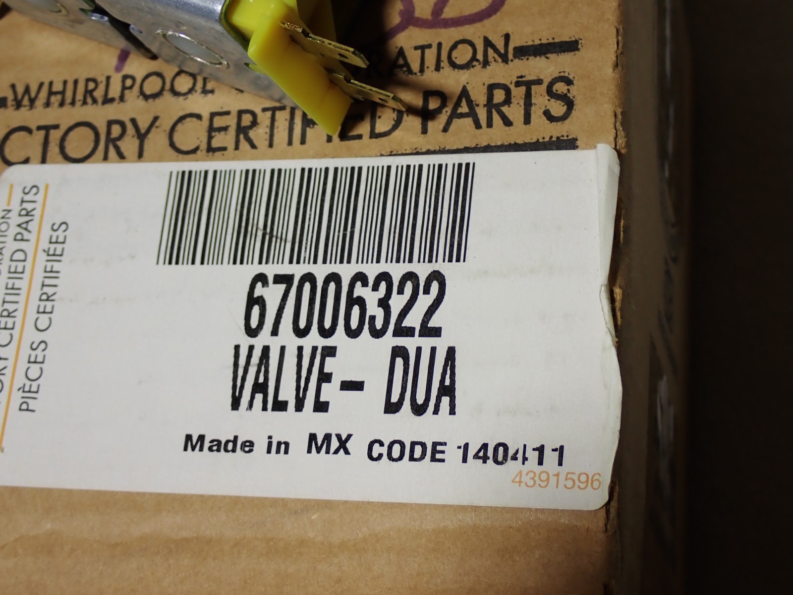 Genuine OEM Whirlpool Refrigerator Water Valve 67006322 Free Shipping NEW gallery