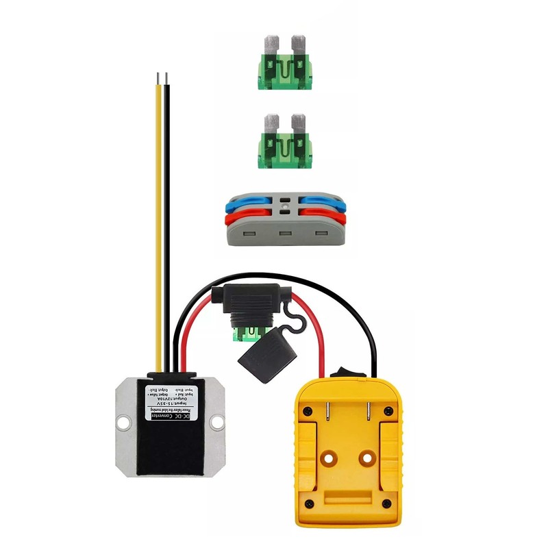 1pcs 20V~12V Step Down Converter for DeWalt 20V Power Wheels Battery Adapter DC gallery