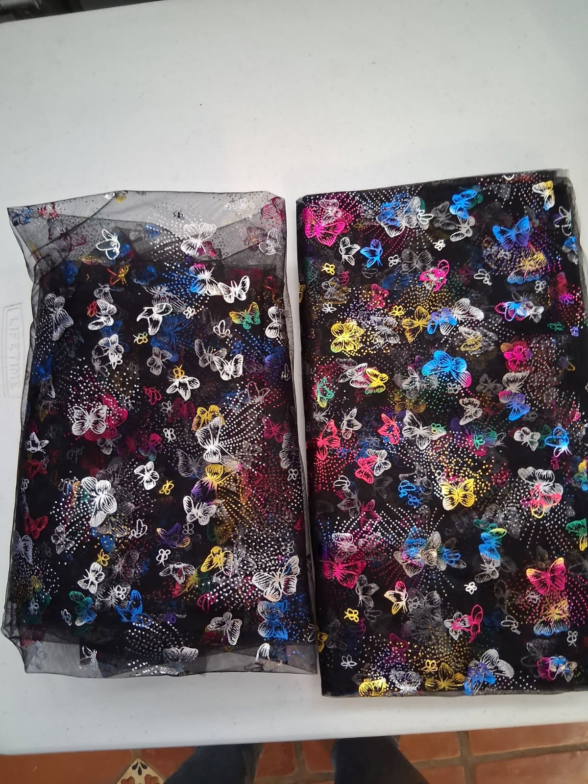 62 Inch By 107-in Two Panel Butterfly Curtains Absolutely Beautiful gallery